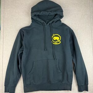 ULT Hoodie Mens Black L Space Station Astronaut Pullover‎ Graphic Sweatshirt